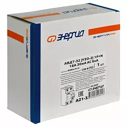 Купить УЗО Энергия АВДТ-32 30мА тип AC 6кА 2P 16A в Екатеринбурге
