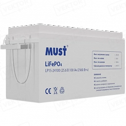 Купить Аккумулятор MUST LP15-24100 LiFePO4 25,6 В 100 А·ч в Екатеринбурге